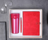 Coffret cadeau promotionnel de bureau de luxe le plus vendu bouteille d'eau à stylo pour cahier d'entreprise personnalisé d'un bon rapport qualité-prix