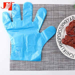 Gants jetables en film bleu, extra épais, résistants à l'huile, pour la cuisine, la maison, le pique-nique, dégradables - Product Image 1