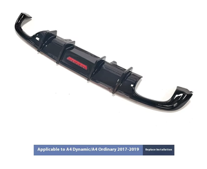 Para <span class=keywords><strong>Audi</strong></span> <span class=keywords><strong>A4</strong></span> S4 cola labio garganta B9 Kabur modelo negro luz brillante parachoques trasero alta modificación para Q5 pequeño envolvente cola delantera - Product Image 5