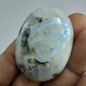 Pierre de palmier ovale en pierre de lune arc-en-ciel naturelle, polie à la main |   Décoration d'intérieur Feng Shui |   Vente en gros |   OEM ODM |   Usine - Product Image 2