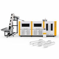 Machine de soufflage de bouteilles PET entièrement automatique à 8 cavités, contrôlée par PLC, 16000 BPH, 600 ml, haute productivité, pour bouteilles d'eau en plastique