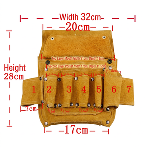 เข็มขัดใส่เครื่องมือช่างแบบหนาพิเศษ 9 ช่อง พร้อมสายรัด - Product Image 5