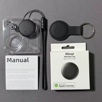 Traceur intelligent pour animaux de compagnie sans fil, compatible Apple Find My, suivi Bluetooth LBS, en plastique, anti-perte, pour clés de voiture, animaux et enfants