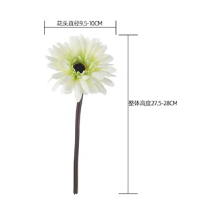 Flores Artificiales de Gerbera CallaFloral, Blancas y Verdes, Realistas, Decoración para Bodas, Estilo INS, Artesanía 1030 - Product Image 4