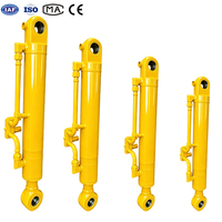 Vérin hydraulique à double effet soudé sur mesure avec amortisseur pour équipement lourd