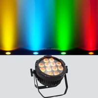 12x18W RGBWA + UV IP65 lumière LED alimentée par batterie sans fil pour l'éclairage de scène extérieur