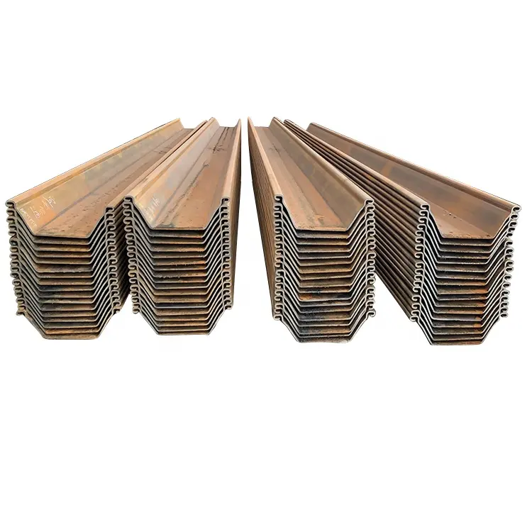 China factory stock SY295 SY390 AISI sheet pile u sheet pile cold rolled u steel sheet piles