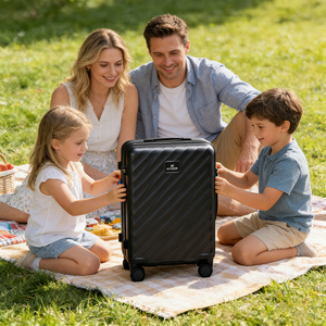 <span class=keywords><strong>Valise</strong></span> de voyage de luxe à prix d'usine, ensemble de bagages à roulettes en ABS PC, durable et élégant pour homme et femme - Product Image 1