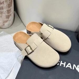 Brand thick-soled brogues head-covering <b>half</b>-slipper women's outerwear lazy style brogues - Product Image 2