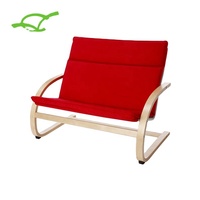 Canapé double en bois massif personnalisé pour enfants, chaise de loisirs en bois pour enfants, mobilier de maison pour salon, siège bébé