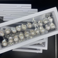 Collier de perles baroques blanches irrégulières en perles d'eau douce naturelles 10-30mm, perles multicolores roses en vrac pour la fabrication de bijoux