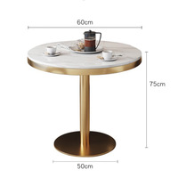 Tables de restaurant de restauration rapide, tables en marbre, bar commercial, table de café