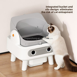 Litière <span class=keywords><strong>pour</strong></span> chat autonettoyante intelligente à succès, contrôle par application, grande capacité 75L, contrôle des odeurs, automatique - Product Image 5