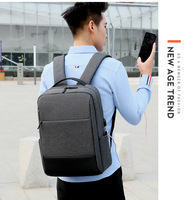 Sac à dos pour ordinateur portable grande capacité, en tissu Oxford imperméable, avec port de chargement USB, idéal pour les voyages d'affaires, les étudiants et les activités de plein air