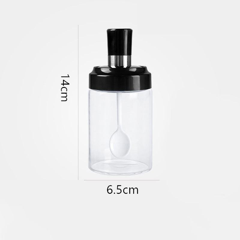 ขวดใสพร้อมช้อน