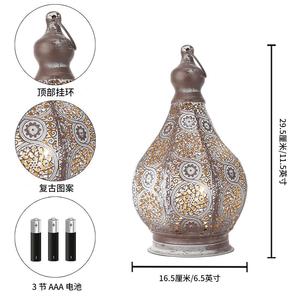 Lanterna Decorativa in Metallo Stile Marocchino con LED, Portacandele per Matrimoni, <span class=keywords><strong>Bar</strong></span> e Feste, Vendita all'Ingrosso - Product Image 3