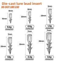 Kit de pêche avec leurres moulés sous pression, lestés, à poids intégré, pour une action rapide et une coupure rapide de l'eau, accessoires pour leurres souples pour la pêche au bar en lac