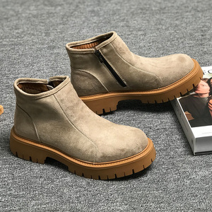 Botas Chelsea de Estilo Otoño 2026, Botas de Punta Abierta Transpirables y Versátiles, Botas Cortas Británicas de Trabajo Casuales Retro - Product Image 5