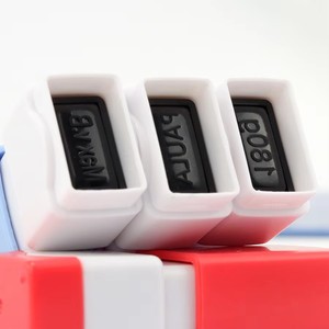 Mini Sello Rectangular Preentintado de Bolsillo, Sello Autoentintable de Plástico Ligero de 12g <span class=keywords><strong>para</strong></span> Uso Promocional en Oficinas y Negocios - Product Image 6