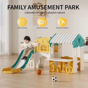 Trong Nhà Toddler Sân Chơi Thiết Bị Bé Playhouse Trẻ Trượt Đu Bộ Nhà Trò Chơi Đồ Chơi Nhựa Trượt Cho Trẻ Em Chơi Lều - Product Image 2