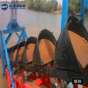 Drague à chaînes pour l'extraction aurifère à petite échelle, machine compacte flottante de récupération d'or pour la prospection - Product Image 2