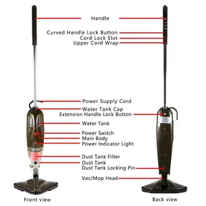 power X Wet/Dry vacuum & steam mop cleaner multi-functional vapor &vacuum cleaner mop all in one mop with microfiber mop pad