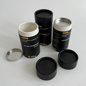 Bán buôn Đen kraft giấy <span class=keywords><strong>container</strong></span> thực phẩm tùy chỉnh bột viên nang <span class=keywords><strong>container</strong></span> với tin Nắp phân hủy sinh học trà các tông <span class=keywords><strong>container</strong></span> - Product Image 3
