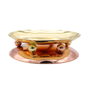 Modern Stainless Steel <b>Candle</b> Holder Round Decorative <b>Tray</b> For Home Aromatherapy Use - Product Image 3