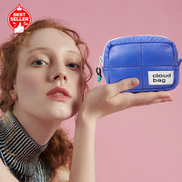 Étui de maquillage imperméable personnalisé avec motif de lettres, tendance, pour voyage, pochette portable, sac de maquillage en nylon écologique
