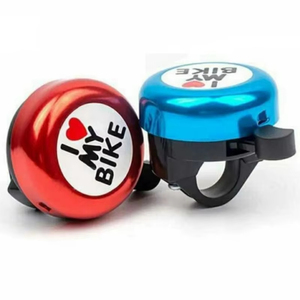 Timbre de bicicleta I Love <span class=keywords><strong>My</strong></span> Bike Prints Bocina de bicicleta Alarma Anillo de campana de advertencia Accesorios de bicicleta Anillo de ciclismo Cuerno - Product Image 3
