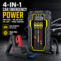 Démarreur de batterie et compresseur d'air 3500A robuste pour voiture, gonfleur de pneus portable, batterie externe 12V certifié CE/FCC/ROHS