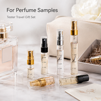 Flacon pulvérisateur d'échantillon de parfum en verre 2ml 3ml 5ml 10ml, mini atomiseur de parfum gradué, flacon testeur