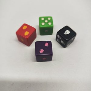 Ensemble de dés polyédriques en acrylique marbré faits à la main avec dés carrés pour DND <span class=keywords><strong>RPG</strong></span> et jeux de cartes - Product Image 6