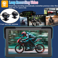 GPS pour moto 7 ''WiFi MOTO Navigation étanche Apple Carplay écran d'affichage portable pour moto Android Auto