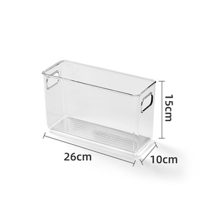 廉价出厂价家用便携式塑料收纳盒透明PET收纳盒冰箱收纳盒 - Product Image 5