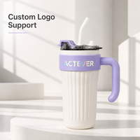 Botol Air Vakum Isolasi 26oz dari Baja Tahan Karat 316 dengan Gagang dan Tutup, Tumbler Kopi untuk Pendakian, Hadiah Bisnis yang Dapat Disesuaikan