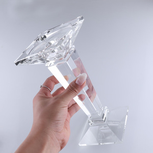 Tavolo di Cristallo Pilastro Supporto di Candela candeliere MH-1406 - Product Image 5