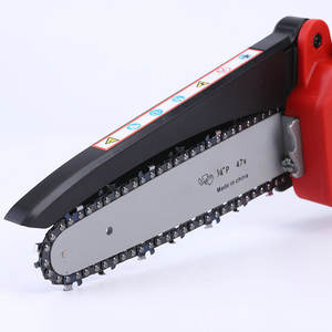 Haute qualité 8 \ "batterie sans fil <span class=keywords><strong>tronçonneuse</strong></span> sans brosse 1/4 \" chaîne en aluminium boîte de vitesses bricolage qualité sculpture barre de guidage <span class=keywords><strong>tronçonneuse</strong></span> électrique - Product Image 5