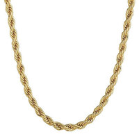 Collier tendance anti-ternissement en argent sterling plaqué or, chaîne en acier inoxydable de 6 mm pour femmes et hommes
