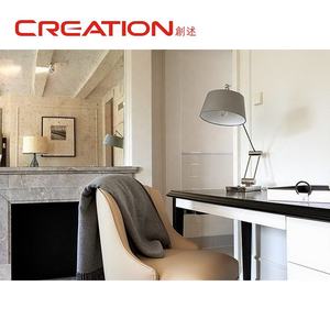 <span class=keywords><strong>Suite</strong></span> de luxe en cuir capitonné pour hôtel avec fauteuil d'appoint assorti et table d'appoint en bois massif pour les suites de luxe - Product Image 3