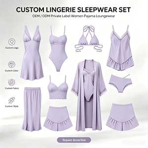 <span class=keywords><strong>Set</strong></span> da Notte 5 Pezzi per <span class=keywords><strong>Donna</strong></span>, Sexy Camicia da Notte in Pizzo e Raso, Vestaglia, Pantaloni Pigiama, Lingerie per Ragazze - Product Image 3