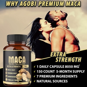 8050Mg 150 Cápsulas Suplemento Orgánico para Agrandamiento, Cápsulas de Maca Negra Ultimate Strong Man, Suplemento de Maca - Product Image 4