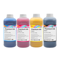 Kit Isi Ulang Tinta Dye Berbasis Air Universal 1000ML CMYK, Tinta Dye Kompatibel untuk Printer Inkjet Epson Canon HP Brother