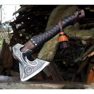 <span class=keywords><strong>Hache</strong></span> <span class=keywords><strong>de</strong></span> Viking forgée à la main, cadeau personnalisé pour les demoiselles d'honneur, <span class=keywords><strong>manche</strong></span> en <span class=keywords><strong>bois</strong></span> <span class=keywords><strong>de</strong></span> rose, housse en cuir, acier à haute teneur en carbone, HACHES COUTEAUX - Product Image 3