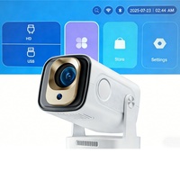 Projecteur domestique ultra-lumineux Visionnage en intérieur de jour 200 lumens HD 4K Décodage pris en charge 1080P natif WIFI6 Projecteur intelligent Android