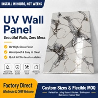 Panneau mural UV en PVC, feuille de marbre, design 3D, ignifuge, facile à installer, imperméable, durable, décoratif, revêtement moderne de qualité supérieure