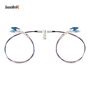 ISEELINK D2x2B Interruptor Óptico Dual 2x2 5V con Bloqueo/Sin Bloqueo 1M Conector LC <span class=keywords><strong>de</strong></span> Bypass Mecánico <span class=keywords><strong>de</strong></span> Fibra Óptica 1260-1650nm 1 Año - Product Image 1