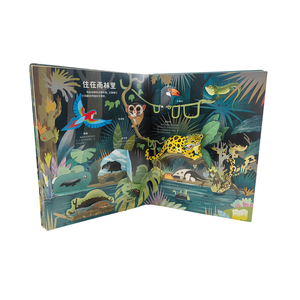 พิมพ์หนังสือป๊อปอัพแบบหลายรูปแบบตามสั่ง พิมพ์หนังสือบอร์ดแบบพลิกเปิดสำหรับเด็กเพื่อการศึกษา - Product Image 5