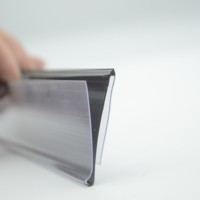Bande en plastique d'étiquette de prix enfichable de support d'étiquettes extrudées en PVC coloré pour bande de date de supermarché