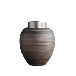 Modern Ceramic Pet <b>Urn</b> Teardrop Shape Airtight Dog Ashes Keepsake - Product Image 1